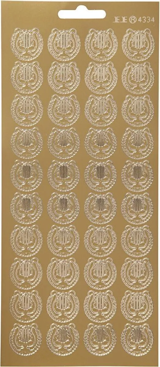 Creativ Company Swirl Stickers Gouden Foliestickers 40 Stuks