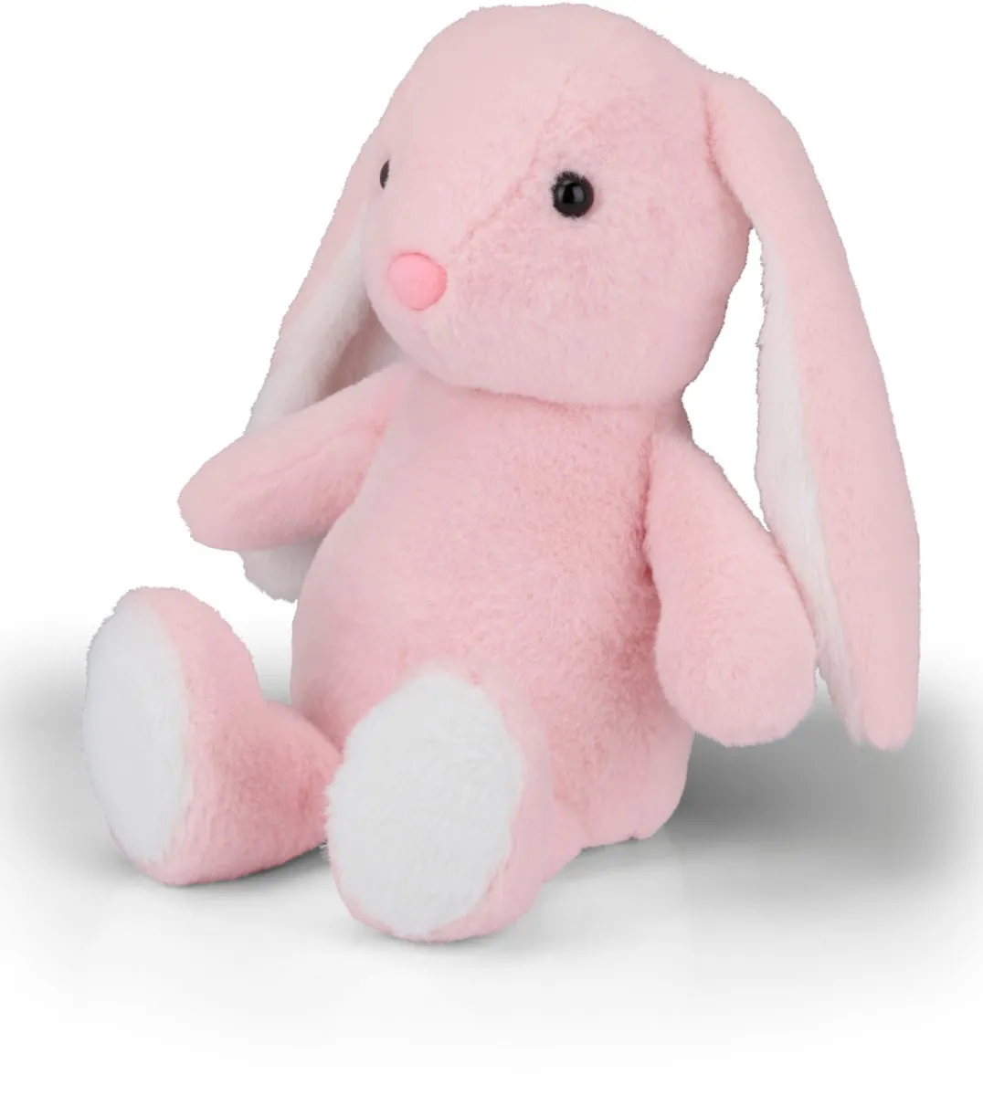 Eddy Toys Plush Bunny 25cm - Roze/Blauw/Bruin