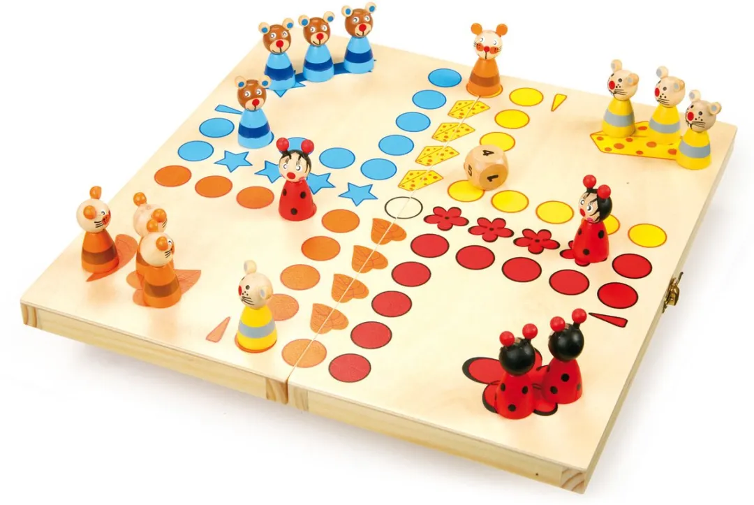 Small Foot Houten Ludo Dieren 7358 - 2-4 Spelers - afbeelding 6 van 6