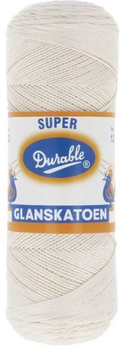 Durable Glanskatoen Nr. 12 Ecru Garen