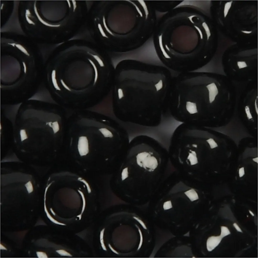 Creativ Company Rocailles 3mm - Zwart - 25 Stuks