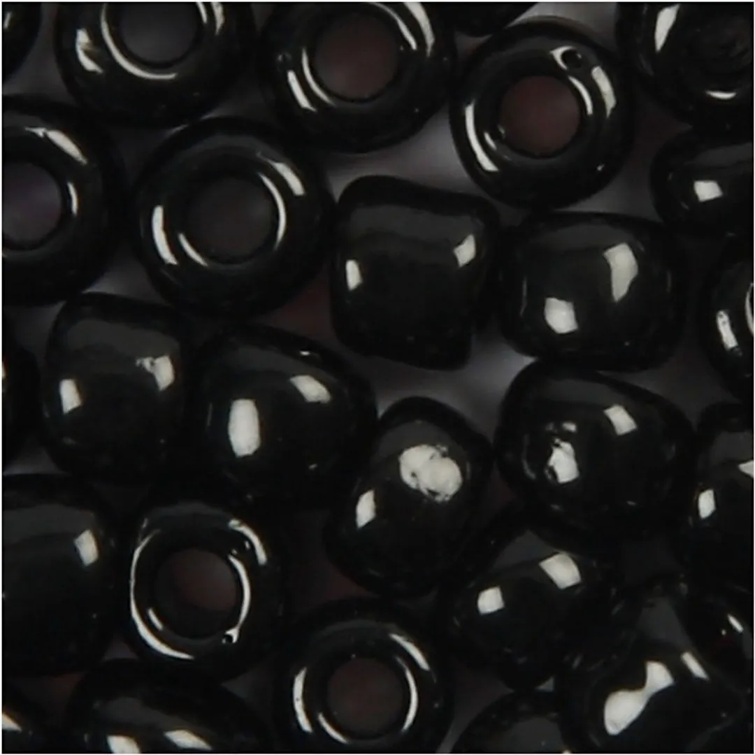 Creativ Company Rocailles 3mm - Zwart - 25 Stuks