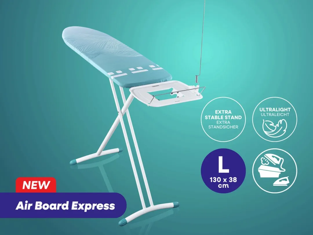 Leifheit Air Board Express L Solid Strijkplank 130x38cm - Turquoise - 76208
