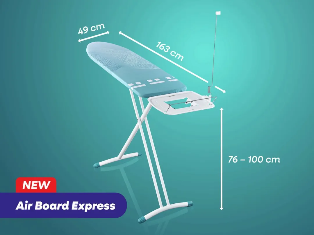 Leifheit Air Board Express L Solid Strijkplank 130x38cm - Turquoise - 76208