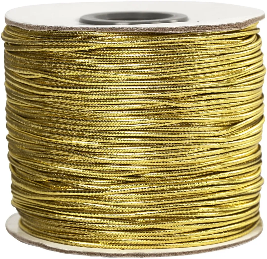Creativ Company Elastisch Koord 1mm Goud