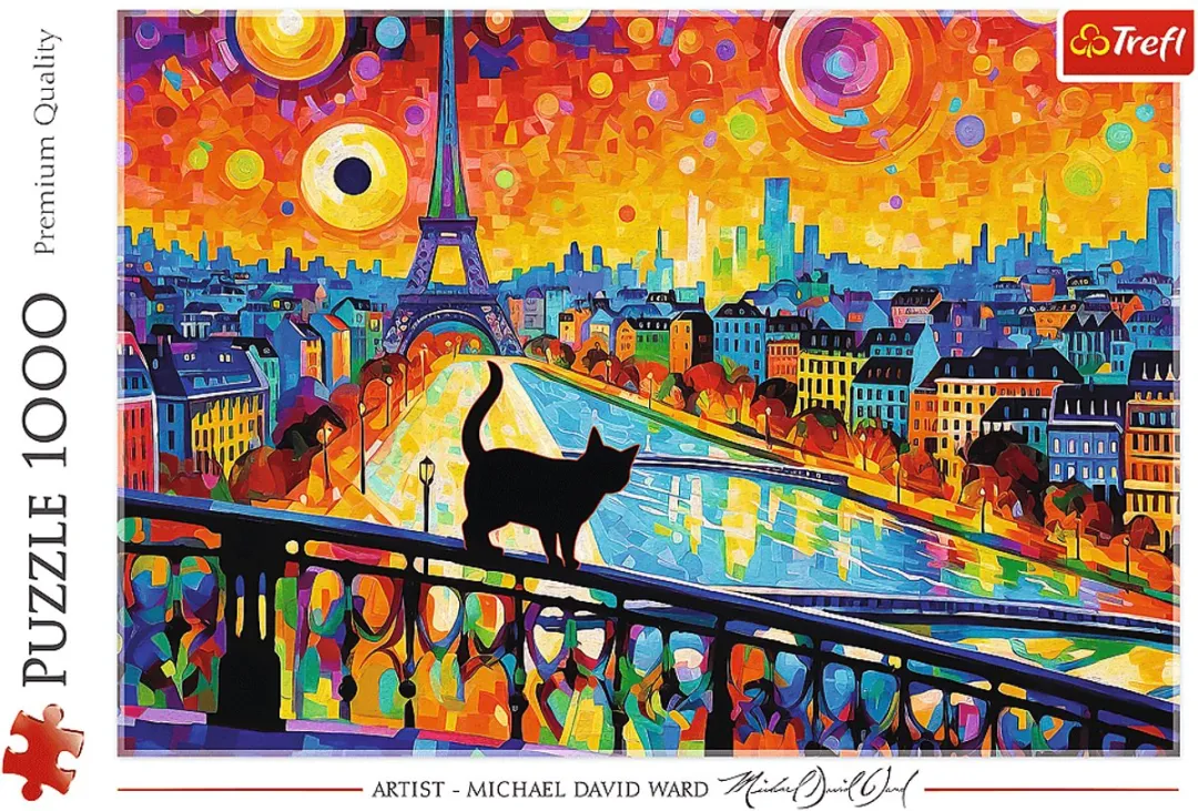 Trefl Legpuzzel Cat in Paris 1000 Stuks - Multicolor
