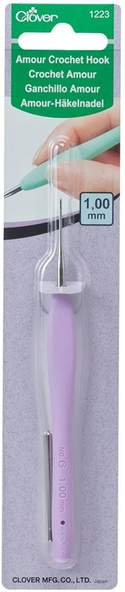 Clover Amour Haaknaald Staal 1.00mm - Multikleur