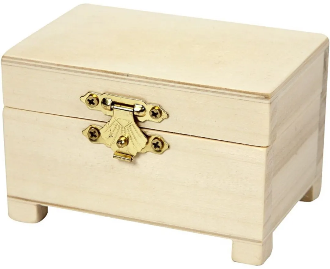 Creativ Company Houten Schatkistje op Pootjes 6x9x6cm