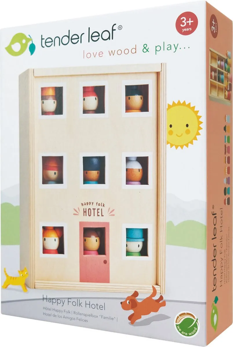 Tender Leaf Toys Hotel Happy Folk - Beige