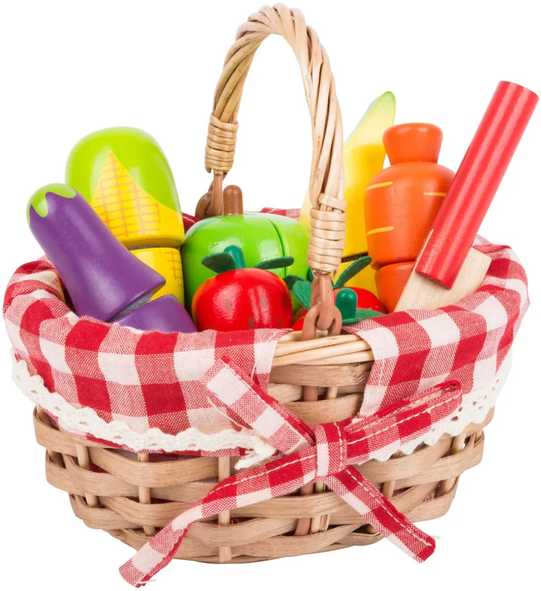 Small Foot Houten Picknickmand met Snijfruit