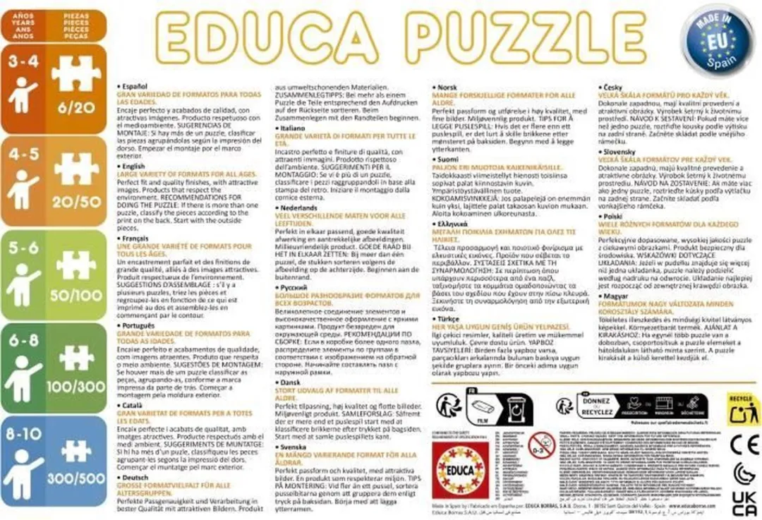 Educa Kleine Bruine Beer Puzzels - 20 Stuks (2x20)