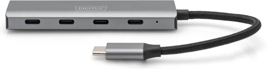 Digitus DA-70246 USB-hub 4 Poorten USB 3.1 - Donkergrijs