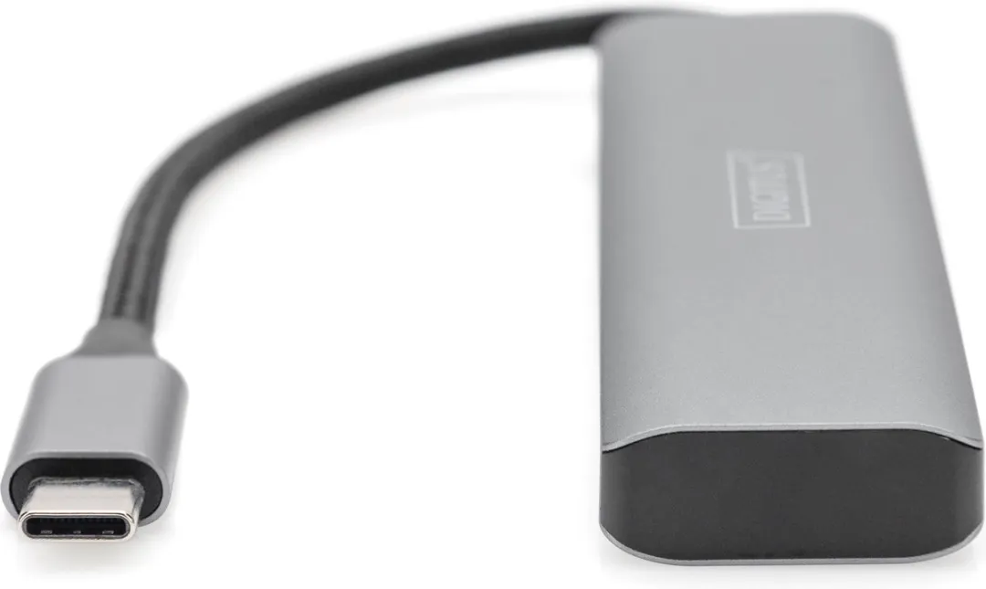 Digitus DA-70246 USB-hub 4 Poorten USB 3.1 - Donkergrijs