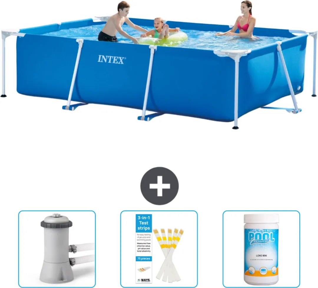 Intex Rechthoekig Frame Zwembad 300x200x75cm