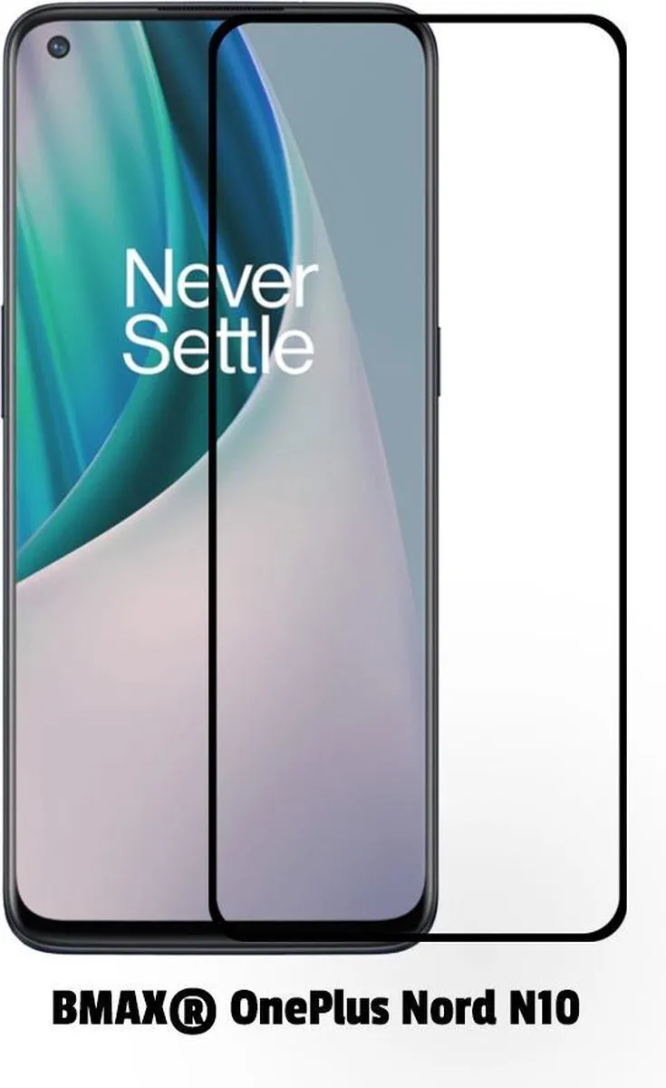 BMAX Screenprotector OnePlus Nord N10 5G - 2 Stuks - Zwart