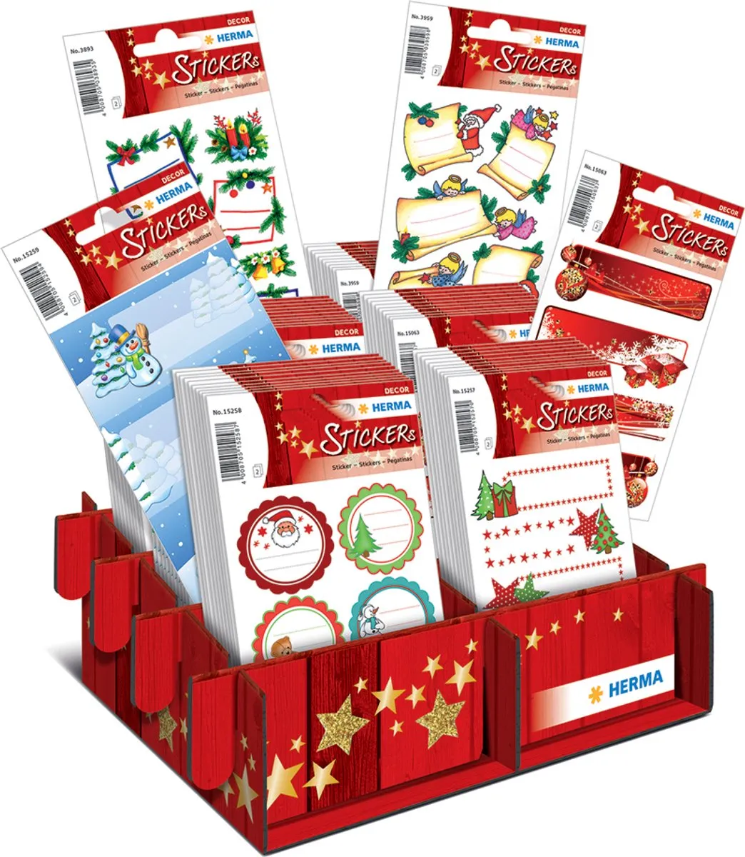 Herma Kerstcadeaustickers