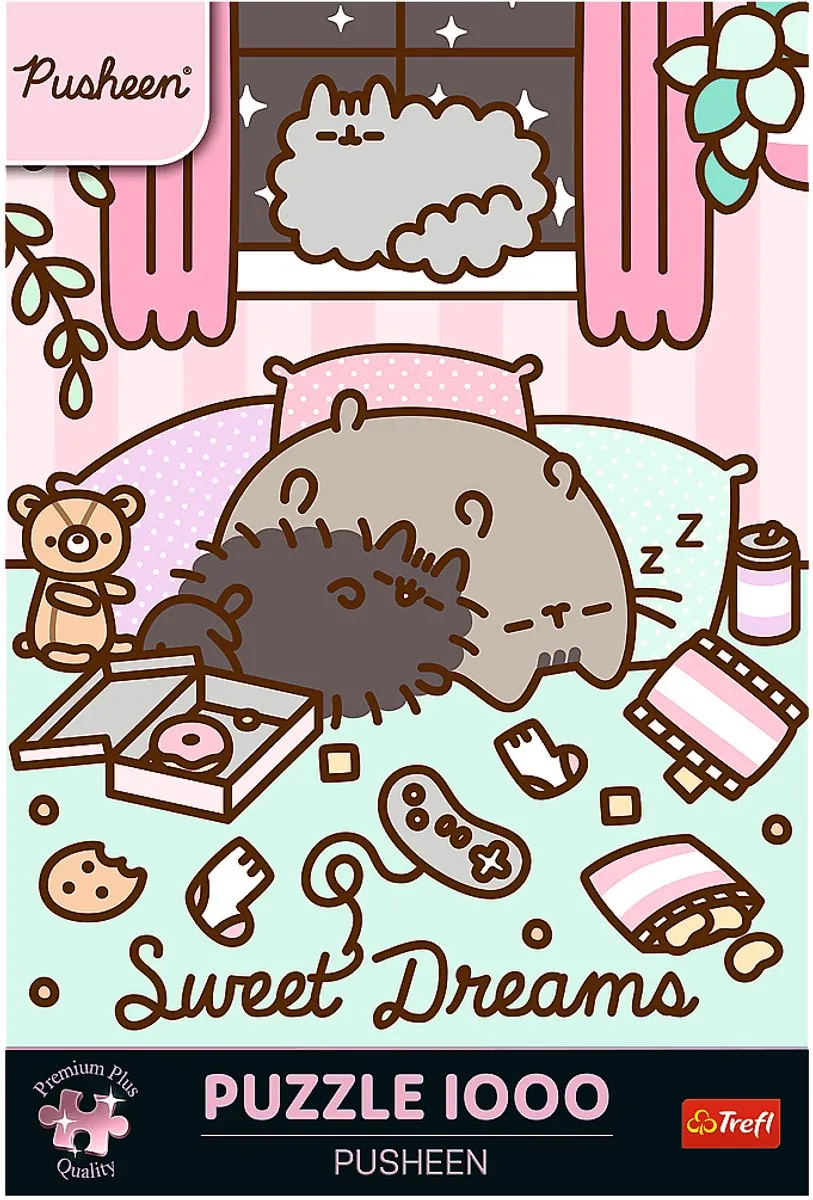 Trefl Pusheen Premium Plus Quality 1000 Puzzel - 1000 Stuks - Multi