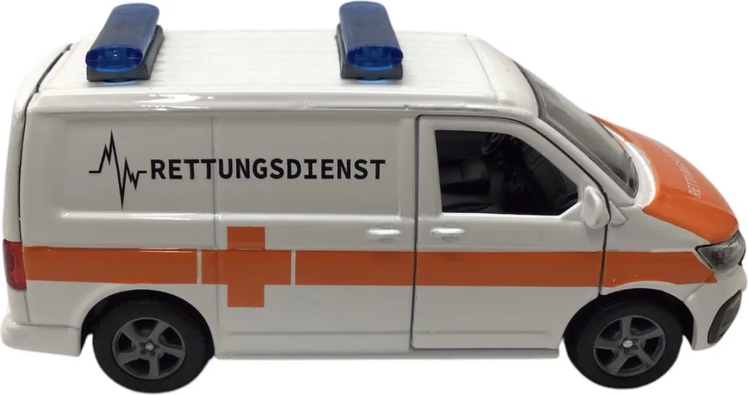 Kids Globe Volkswagen Transporter Hulpdienst 112 - 13,5cm - Licht & Geluid - Multicolor