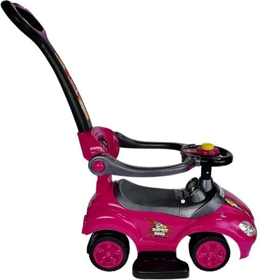 Lean Toys Mega Car 3-in-1 Loopauto Roze - afbeelding 6 van 6
