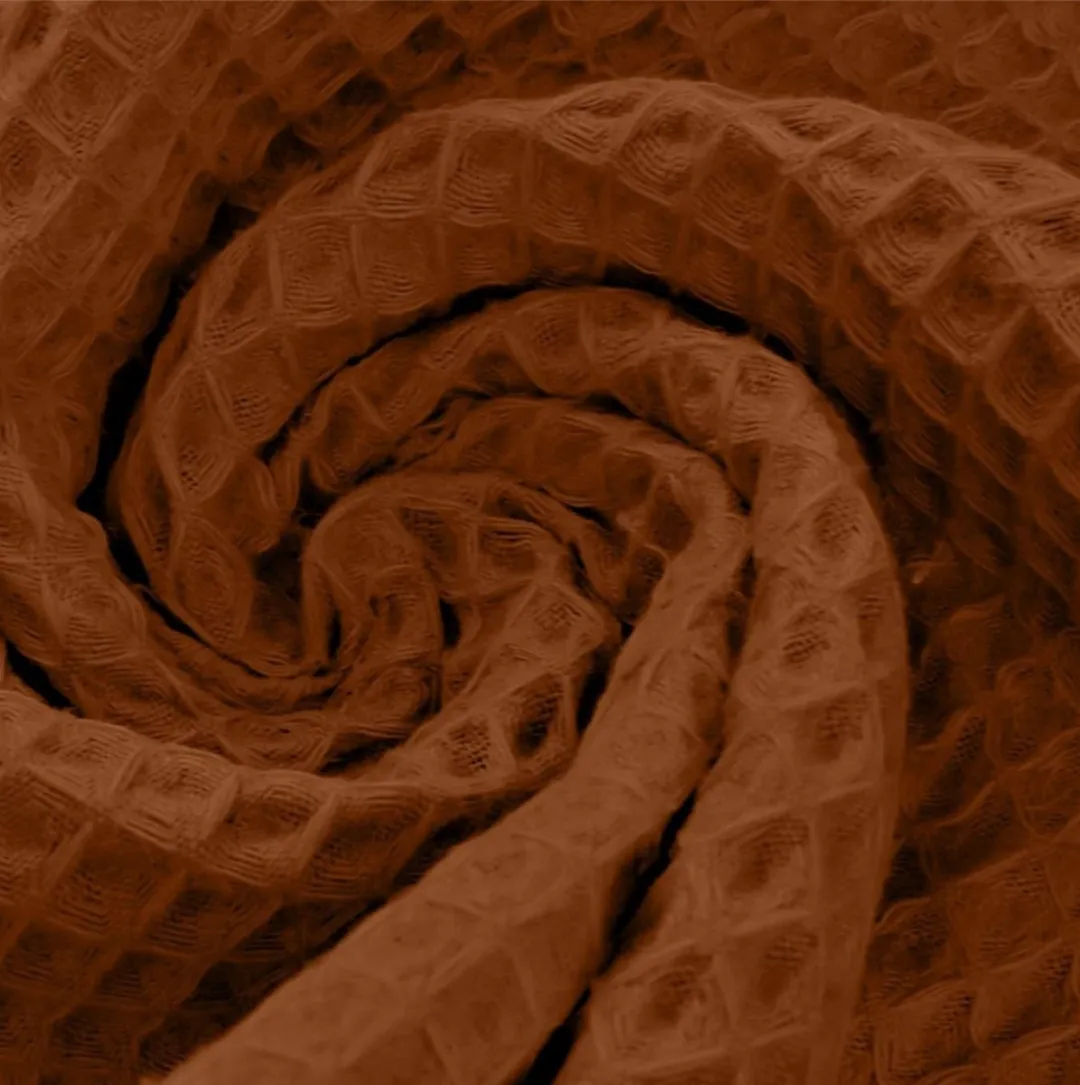 BINK Bedding Katoen Wafelstof Caramel per meter
