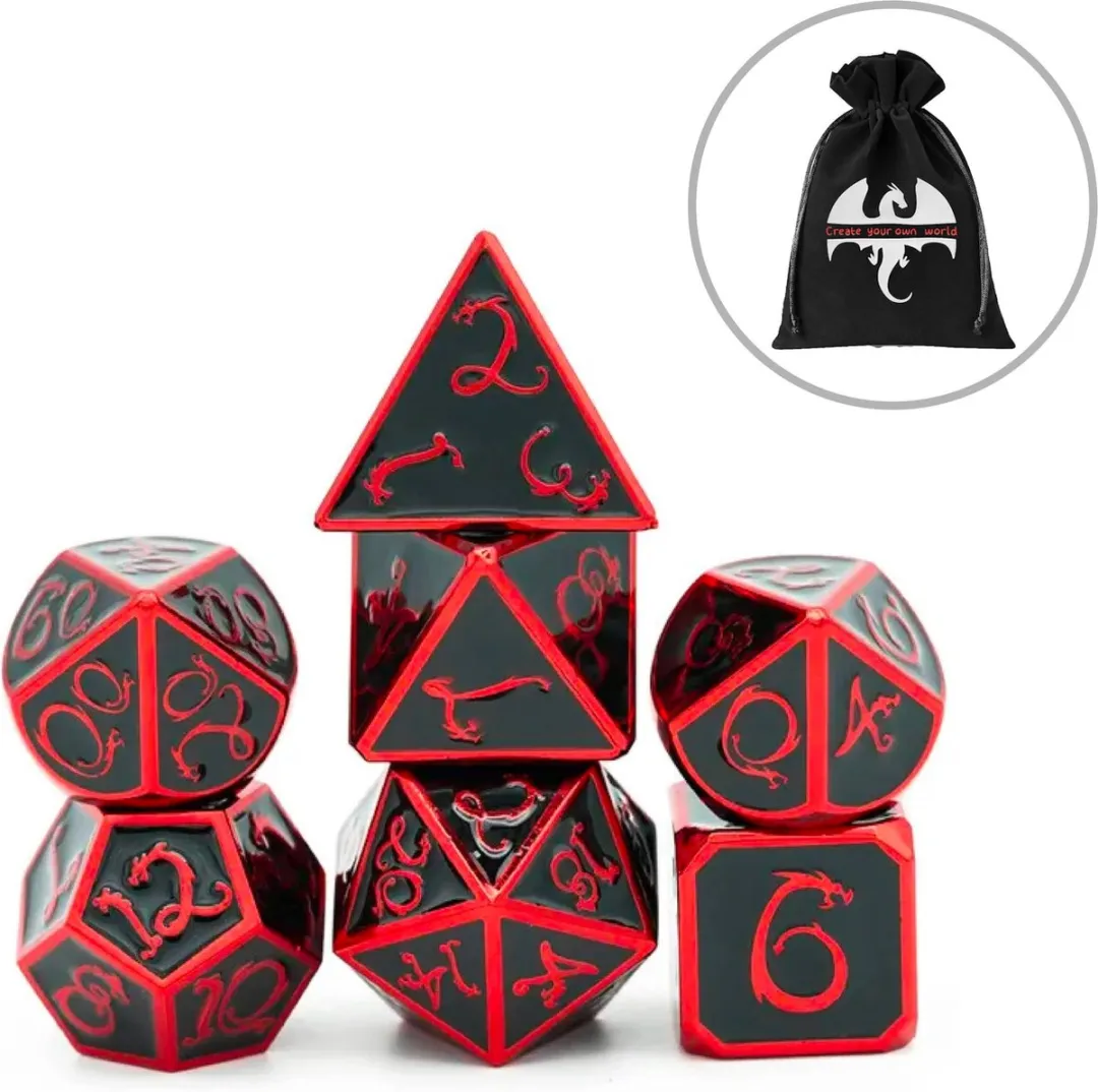 Lapi Toys D&D Polydice Metaal Set