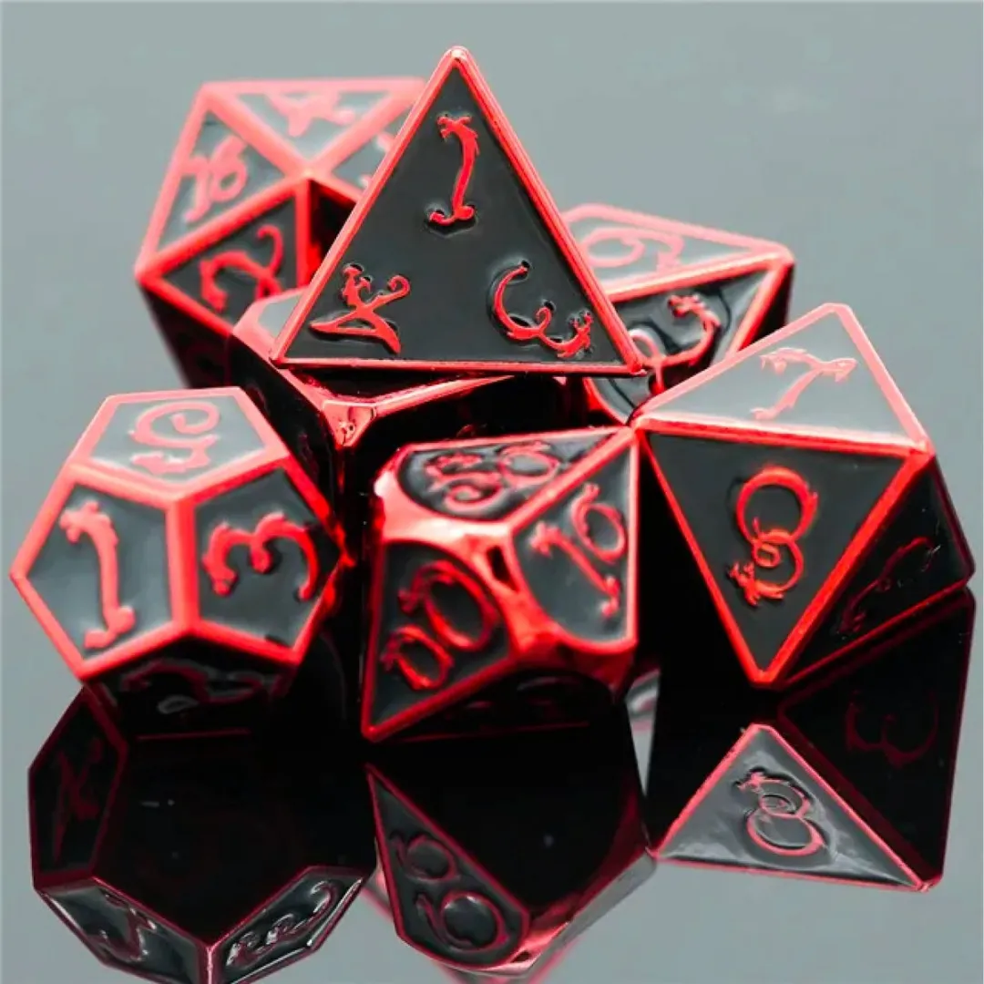 Lapi Toys D&D Polydice Metaal Set - 7 Stuks