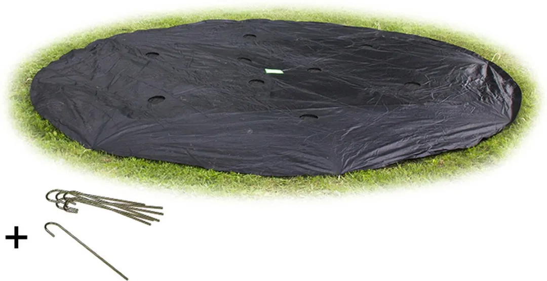 EXIT Toys Groundlevel Trampoline Afdekhoes Ø305cm - Zwart