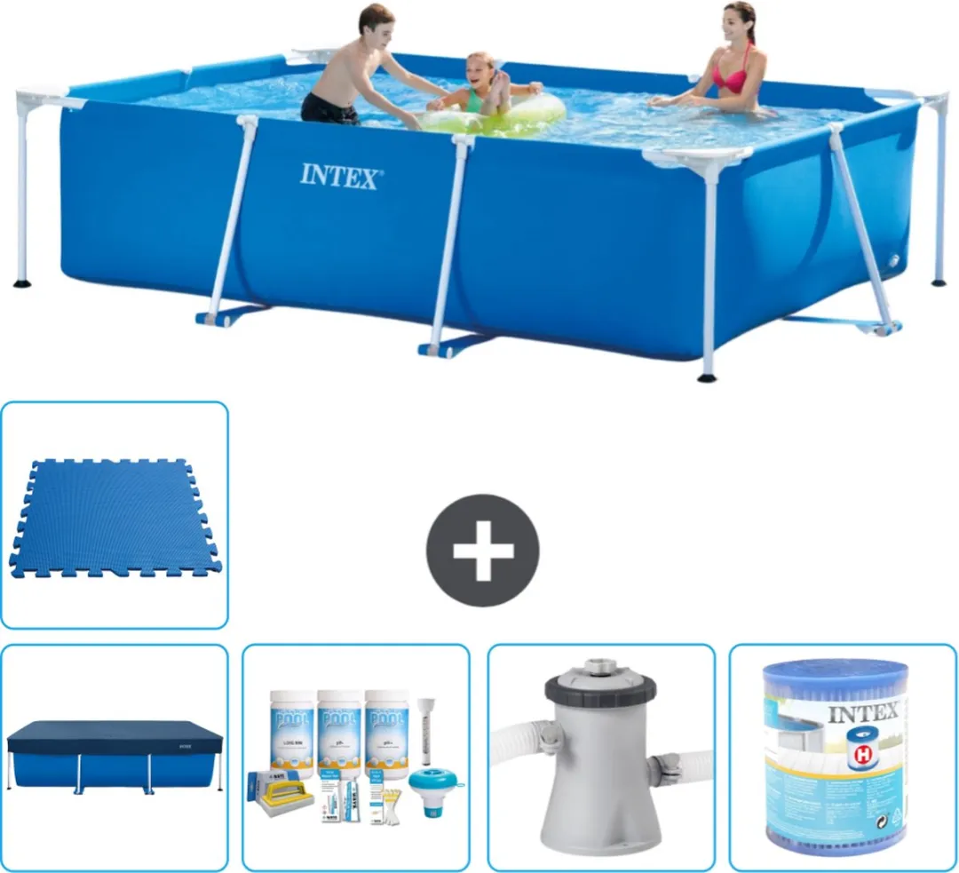 Intex Rechthoekig Frame Zwembad 300x200x75cm