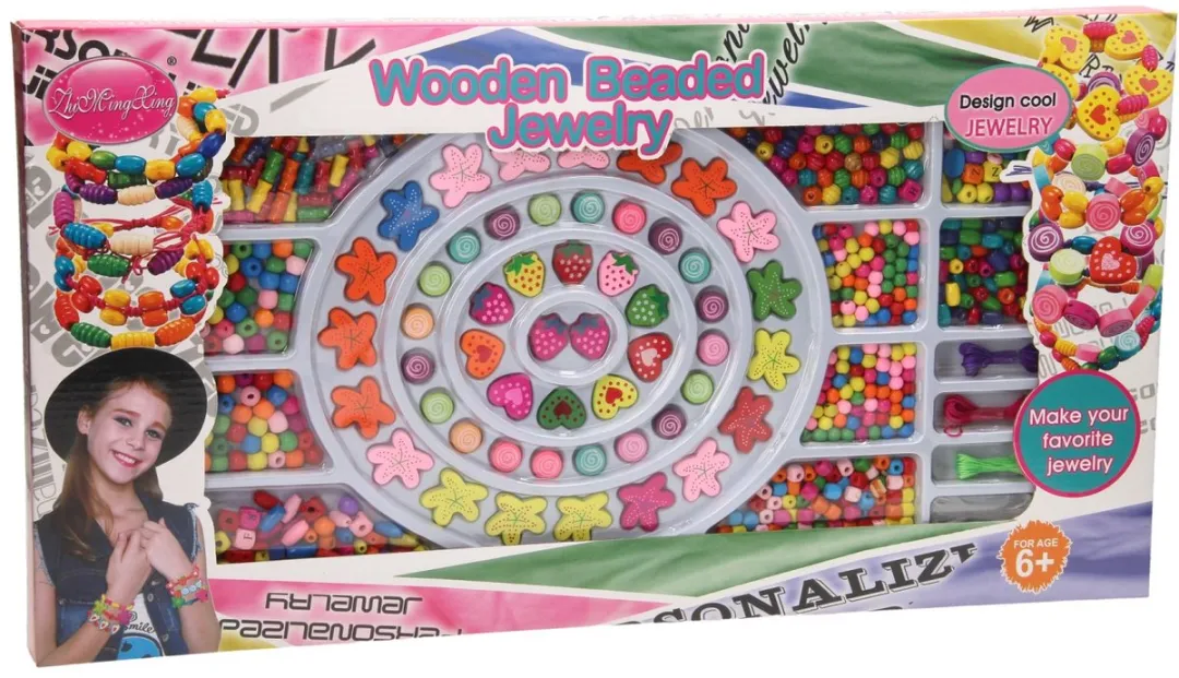 ThimbleToys Houten Kralenset