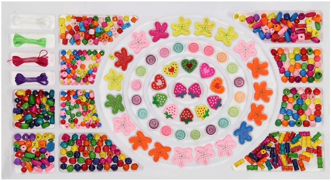 ThimbleToys Houten Kralenset - Multicolor