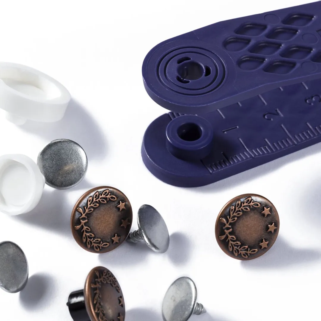 Prym Jeansknopen Lauwerkrans 14mm Oudkoper - 8 Stuks