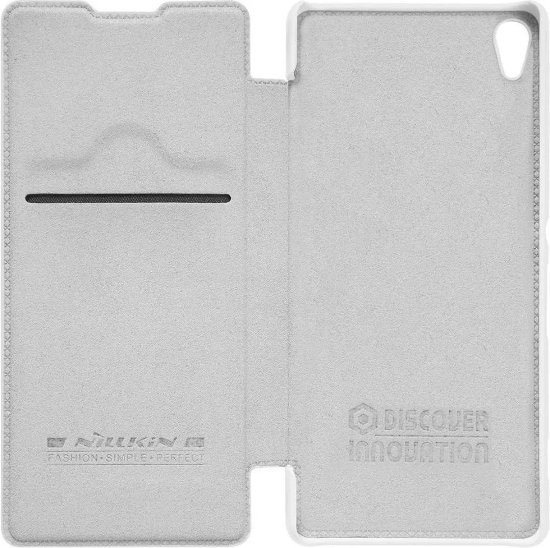 Nillkin Qin Leather Booktype Hoes Sony Xperia XA - Wit