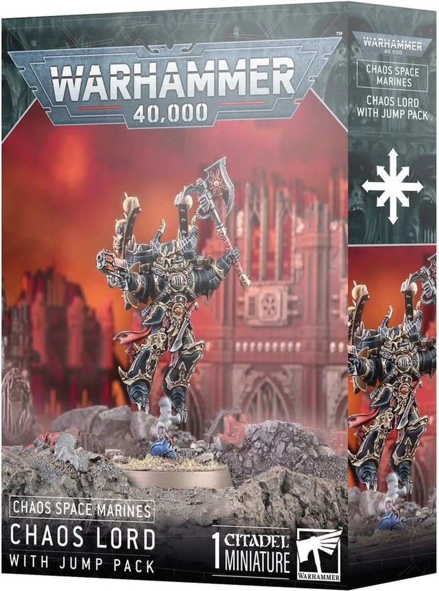 Games Workshop Warhammer 40K Chaos Lord met Jump Pack 43-101