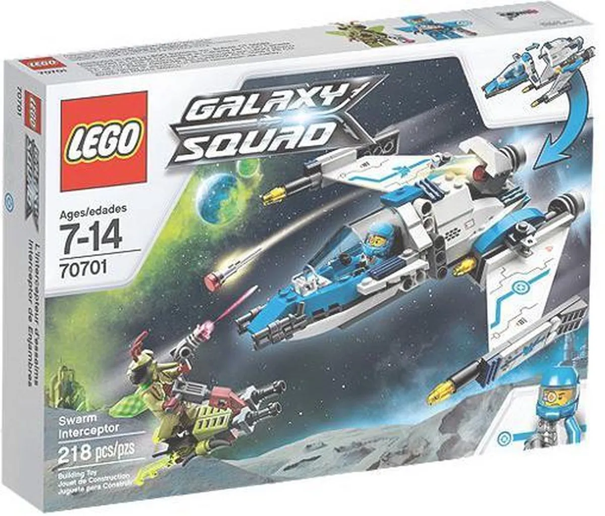 LEGO Galaxy Squad Swarm Interceptor 70701 - 218 Stukken - Blauw/Wit