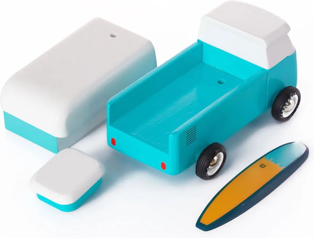 Candylab Americana VW Beach Bus Magnetisch Speelgoed - 16,5x9,4x8,4cm - Ocean