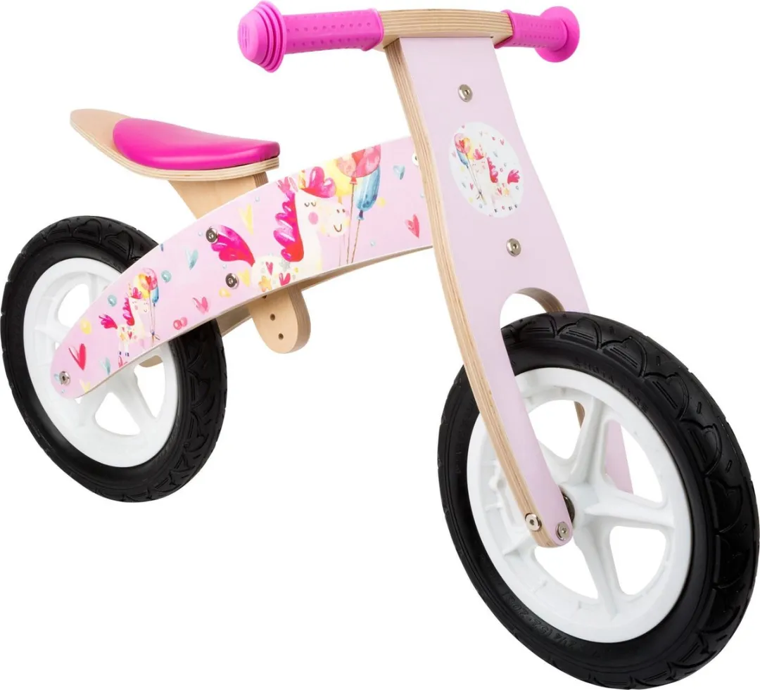 Small Foot Eenhoorn Loopfiets 12 Inch - Roze