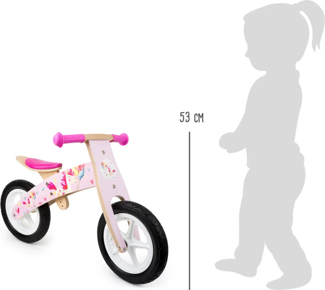 Small Foot Eenhoorn Loopfiets 12 Inch - Roze