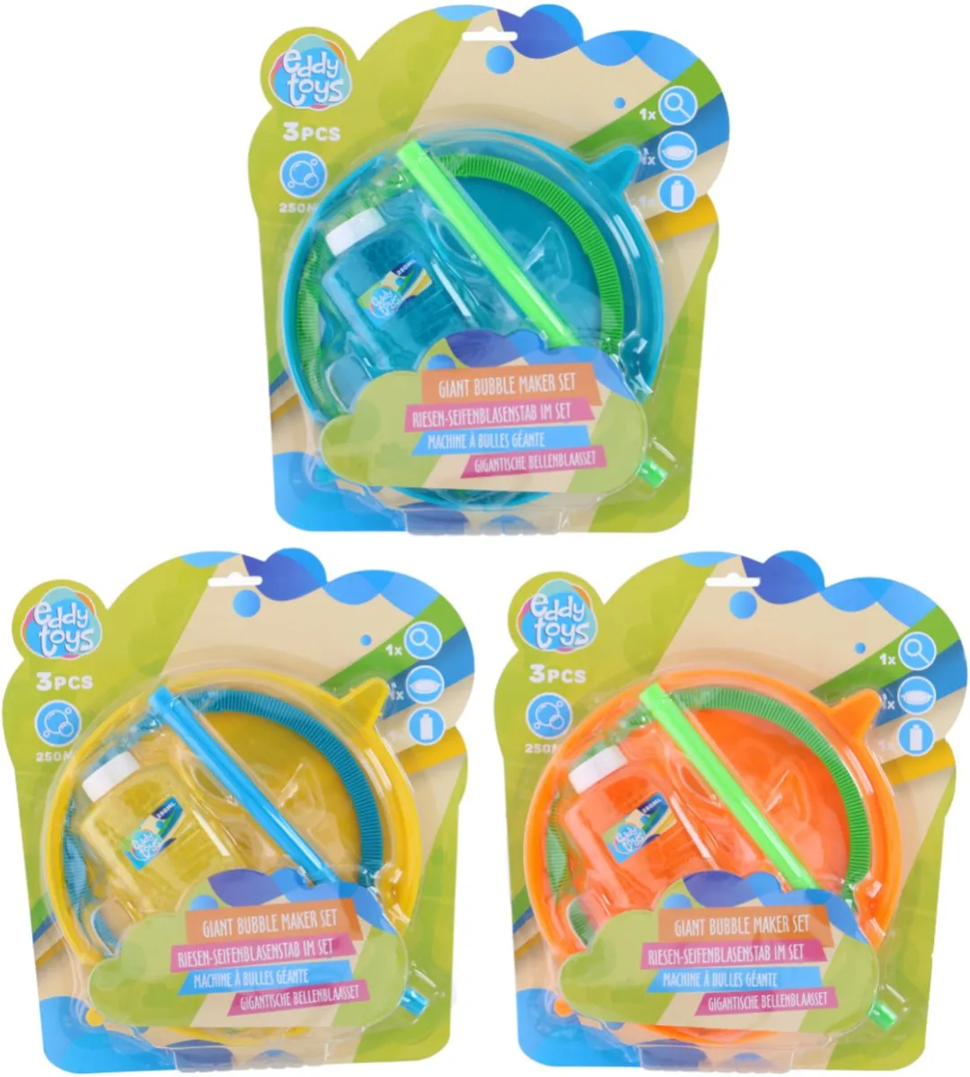 Eddy Toys Giant Bubble Maker - 4-delig