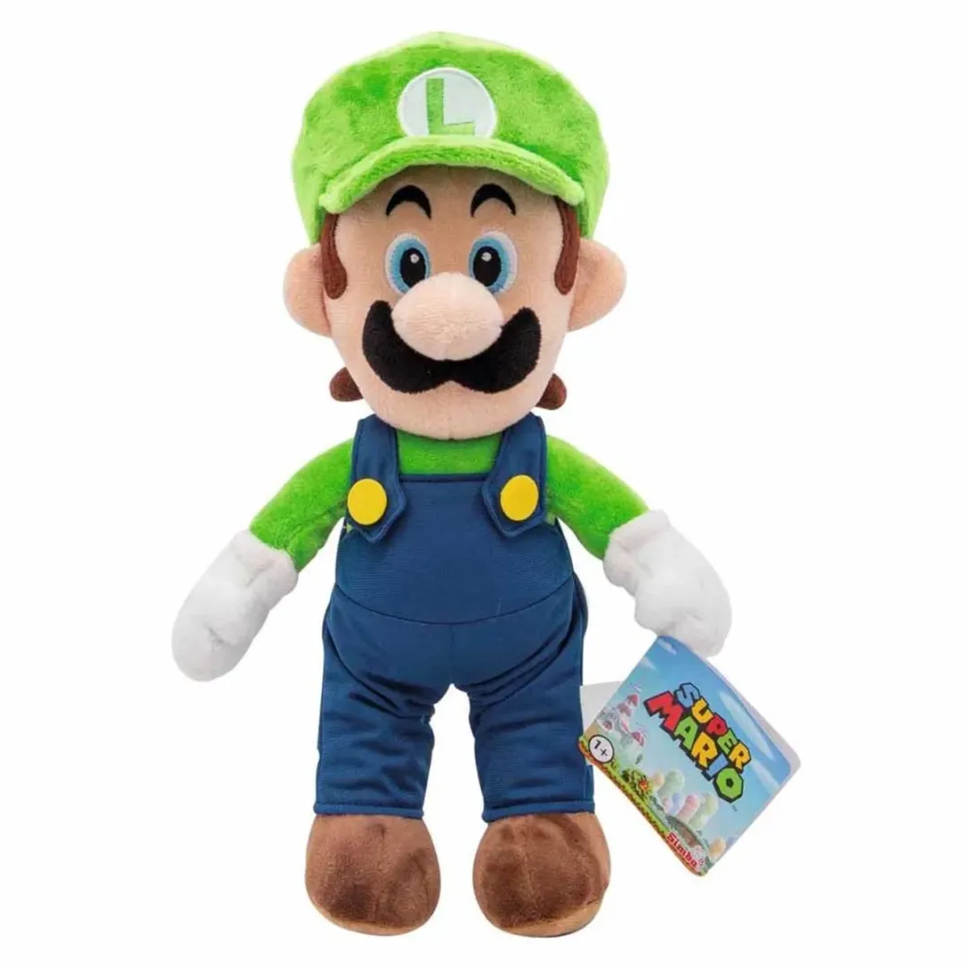 Nicotoy Super Mario Luigi Pluche 30cm - Multicolours