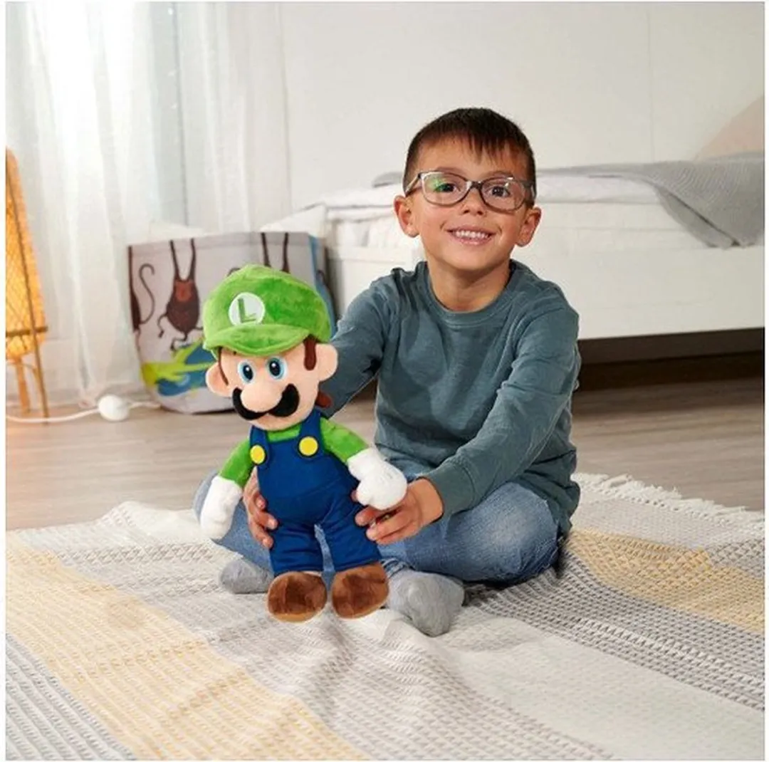 Nicotoy Super Mario Luigi Pluche 30cm - Multicolours