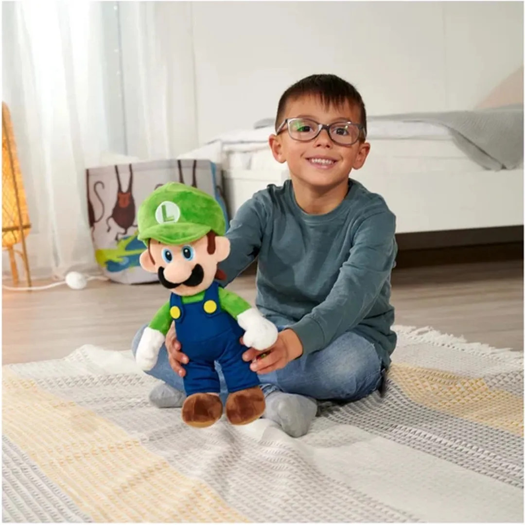Nicotoy Super Mario Luigi Pluche 30cm - Multicolours