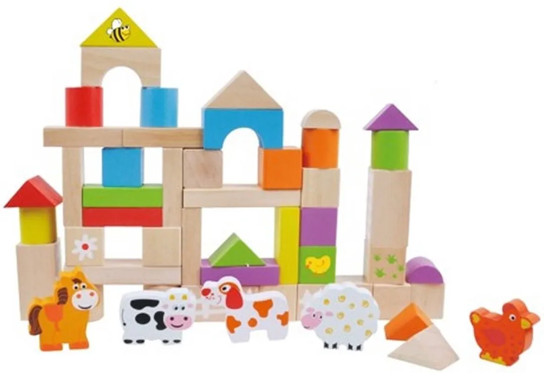 Simply for Kids Houten Blokken in Ton