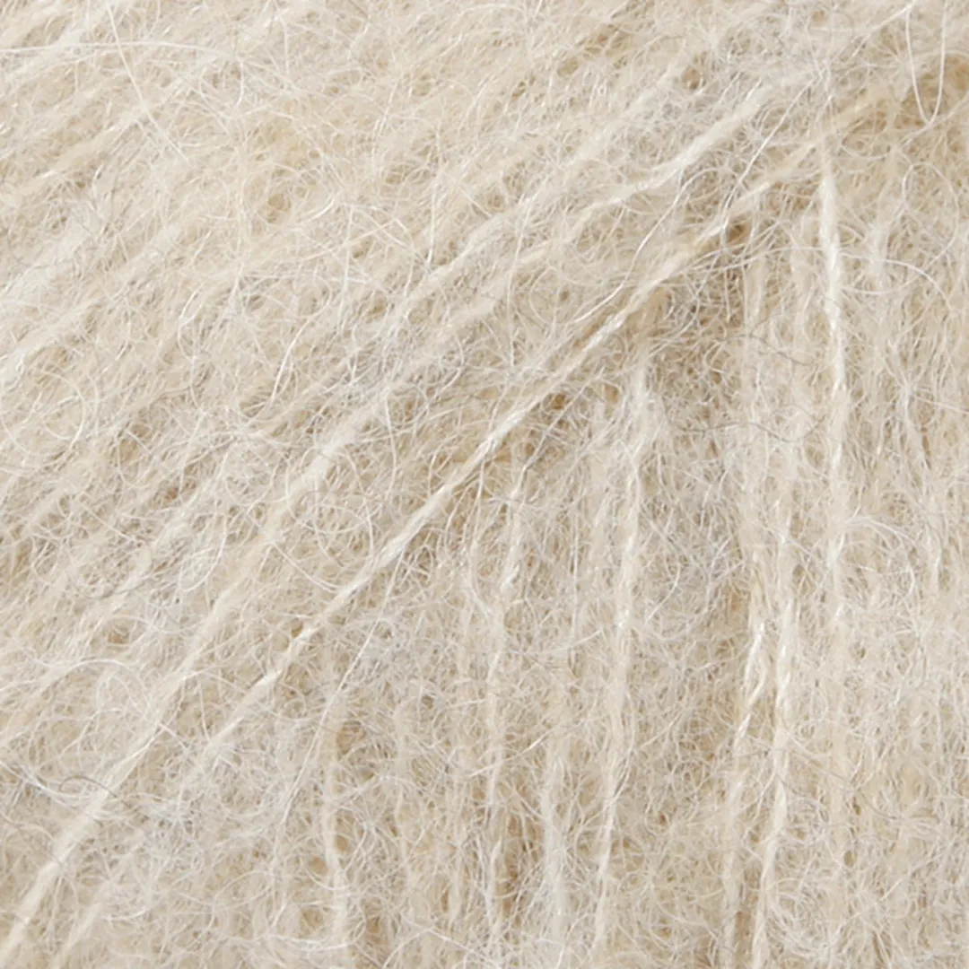 Drops Brushed Alpaca Silk Wol Garen Lichtbeige
