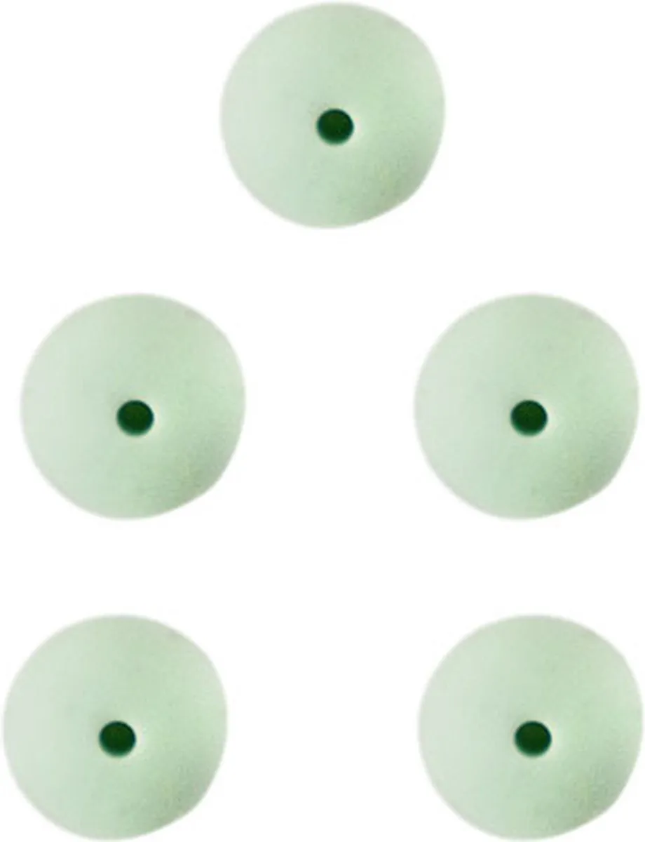 Durable Siliconen Kralen 15mm - 5 Stuks Light Green