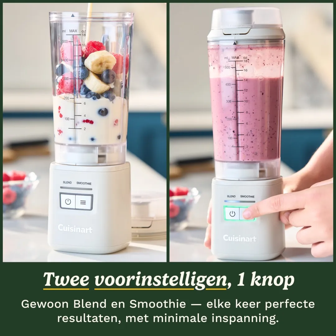 Cuisinart Blast&GO To-Go Blender 500ml - Wit