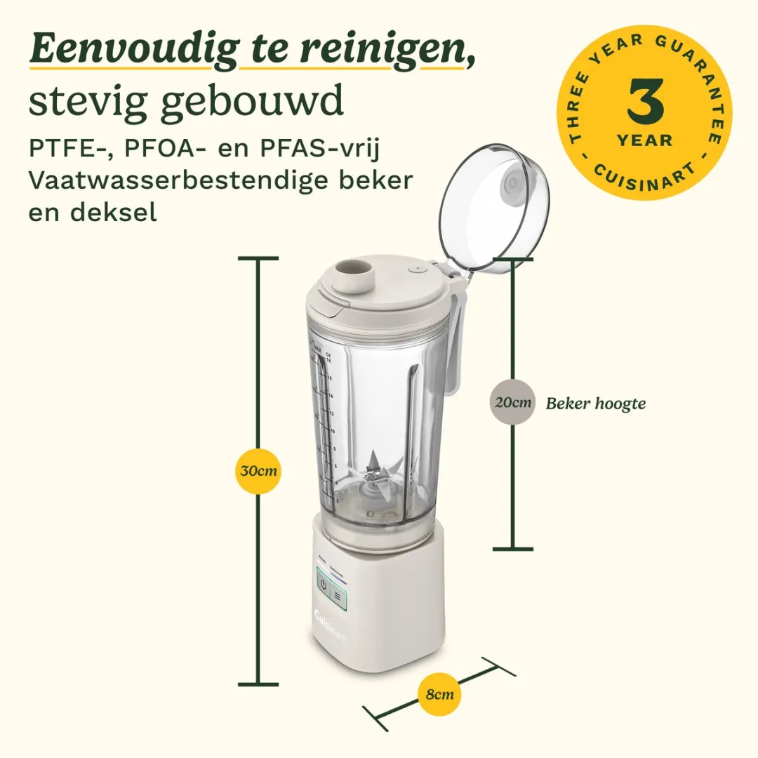 Cuisinart Blast&GO To-Go Blender 500ml - Wit