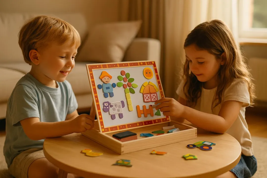 Tooky Toy Magnetisch Puzzlespel 85-delig - Montessori Speelgoed