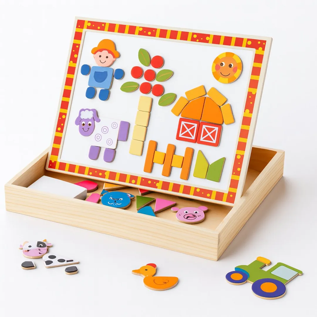 Tooky Toy Magnetisch Puzzlespel 85-delig