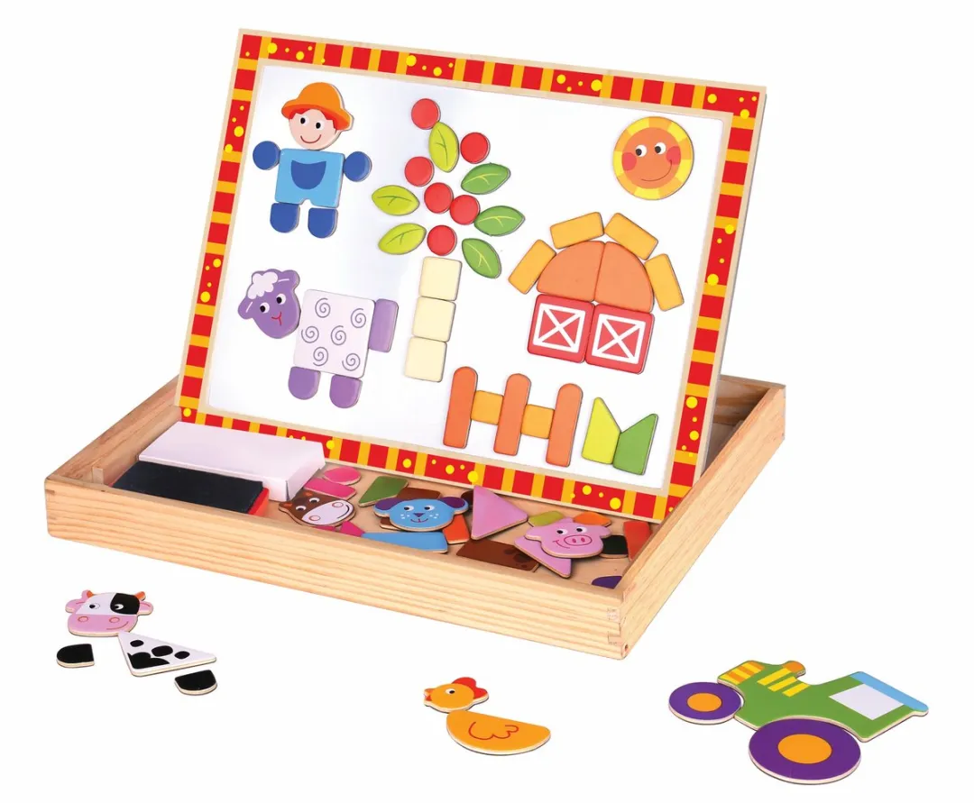 Tooky Toy Magnetisch Puzzlespel 85-delig - Montessori Speelgoed