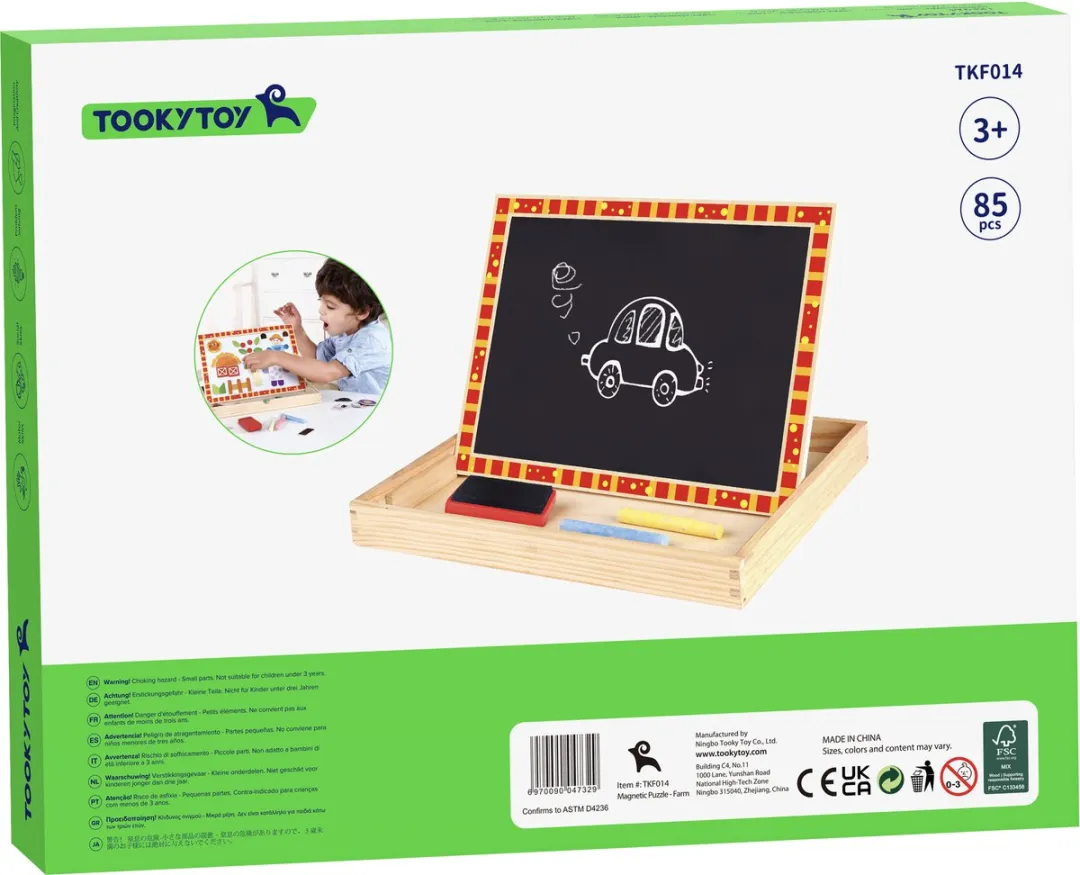Tooky Toy Magnetisch Puzzlespel 85-delig - Montessori Speelgoed